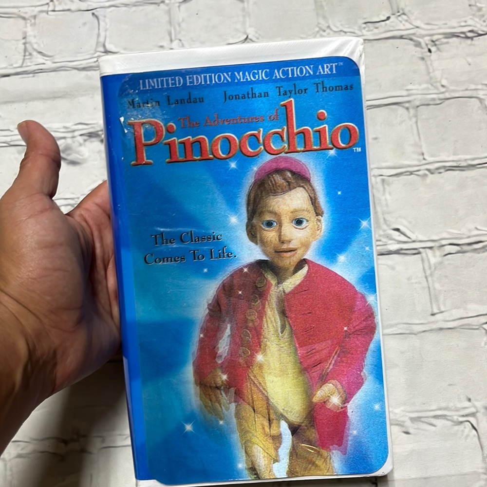 Pinocchio VHS Tape Limited Edition Magic Action Art